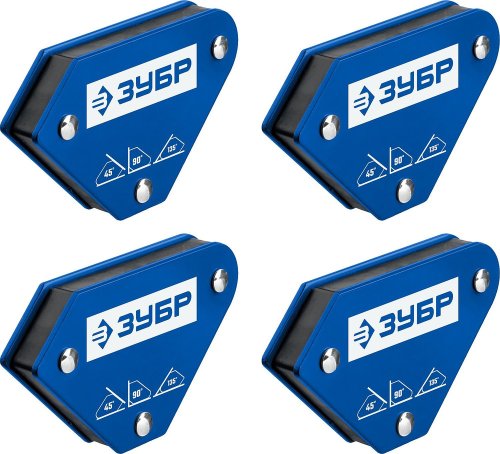 Угольники магнитные для сварочных работ ЗУБР УМ-3 до 4 кг набор 4 шт фото Угольники магнитные для сварочных работ ЗУБР УМ-3 до 4 кг набор 4 шт картинка